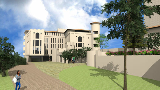 Uitbreiding Chateau de Crémat met een hotel, Nice, Frankrijk, in ontwikkeling4.500 m² nieuwbouw, wellness center met wijntherapie, conferentiezalen, 40 kamers 