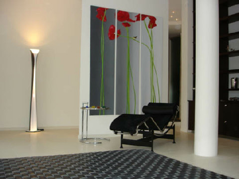 Inrichting penthouse Crans Montana Zwitserland, gerealiseerd 2008, oppervlakte 250 m²